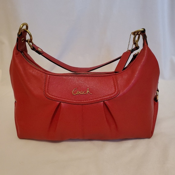 Ruby Red Coach Purse - Picture 1 of 4
